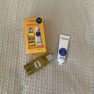 New L'Occitane Hand and Body Care Travel Favorites Set Shower Oil Hand Cream